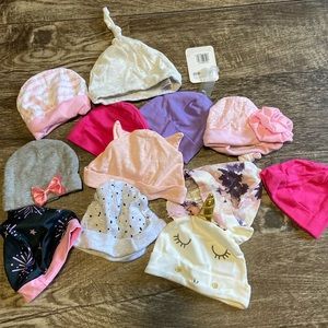 Set of 12 infant hats